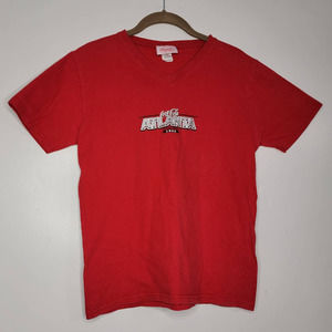 M Atlanta Coca Cola Brand Red Braves Top Tee Shirt Z